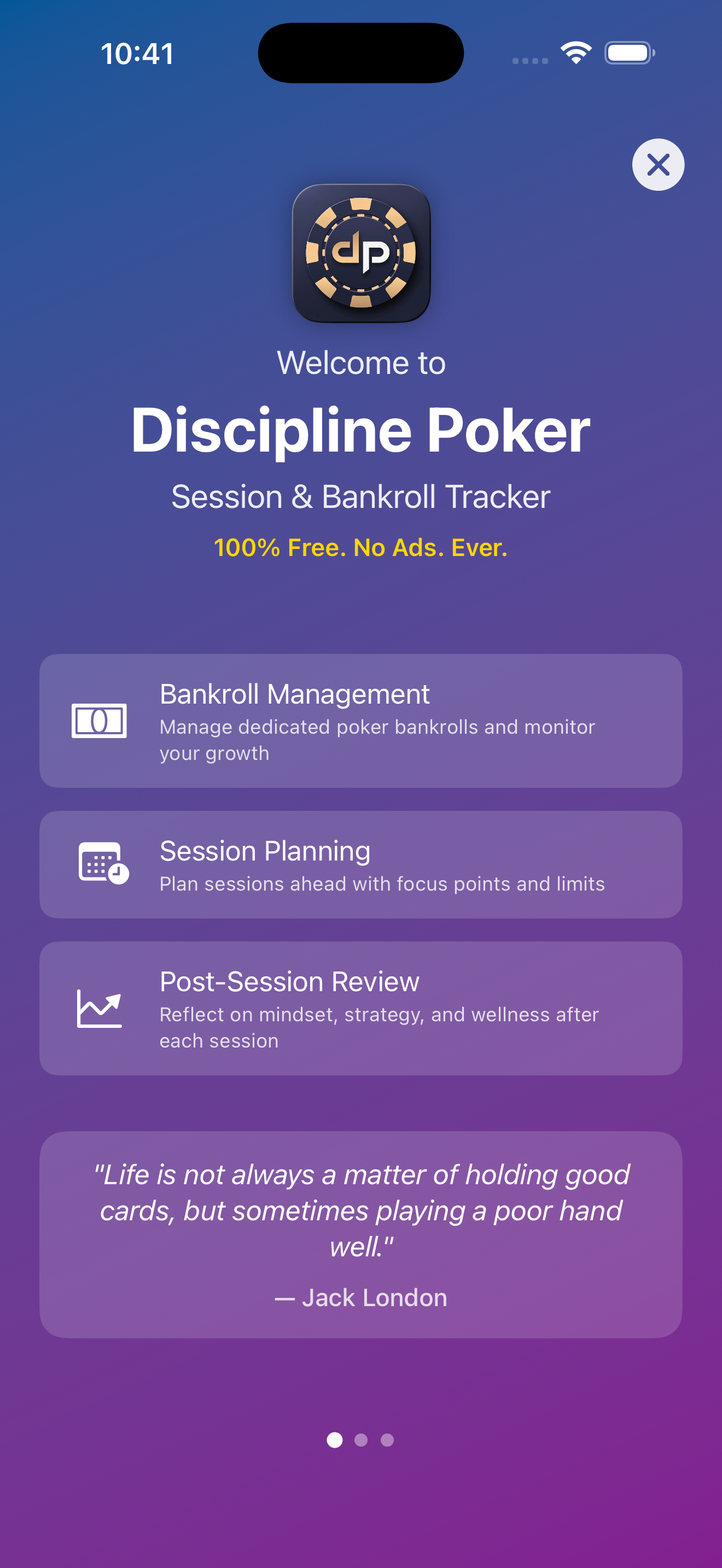 Welcome to Discipline Poker